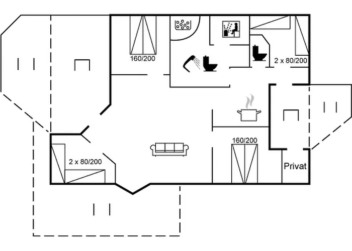 Сasa de vacaciones Arent - 1-1km From The Sea By Interhome Vejby